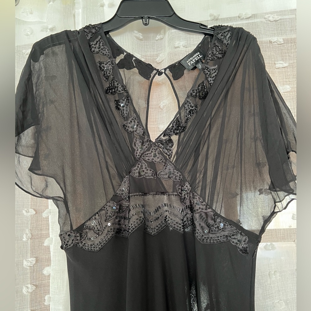 Vintage beaded little black dress - Picture 2 of 5
